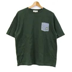 ロゴスデイズ 半袖Ｔシャツ クルーネック キャンプ アウトドア 大きいサイズ トップス メンズ LLサイズ グリーン LOGOS DAYS 【中古】