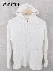 ◇ URBAN RESEARCH DOORS アーバンリサーチ ドアーズ 長袖 ハーフジップ パーカー サイズ38 オフホワイト系 レディース 【中古】 【1002801411909】