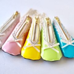 幸運のチャーム♪ミニバレエシューズリップケース