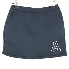 アディダス スカート ネイビー ロゴ刺しゅう レディース M/M ゴルフウェア adidas
