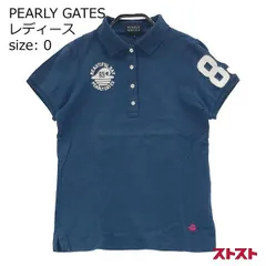 PEARLY GATES パーリーゲイツ 半袖ポロシャツ ブルー系 0 [240001901884]#