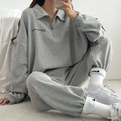 レディース ルームウェア 2点セット 長袖 プルオーバー ロングパンツ 無地 秋 冬 コスパ 優秀 ギフト 自宅用 プレゼント 対応 厚手素材 xzds