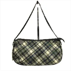 トゥービーシック TO BE CHIC ツイード セミショルダー バッグ 鞄 ハンド チェック 白 ホワイト ネイビー 黒 ブラック レディースのサムネイル