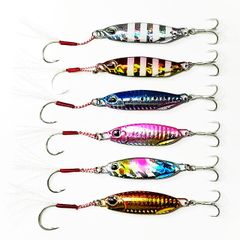 メタルジグ４０ｇ ６個セット ショート スリム ミックス ショアジギング 超 大特価商品！