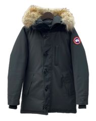 カナダグース CANADA GOOSE JASPER PARKA ジャスパー パーカ ダウン ダブルジップ ファー ワッペン アウトドア アウター 黒 3438JM ジャケット ロゴ ブラック XSサイズ 104MT-1421