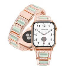 【迅速発送】Handodo コンパチブル Apple Watch バンド ダイヤモンドキャッツアイ レディース キラキラ ステンレス 49mm 46mm 45mm 44mm 42mm 41mm 40mm 38mm アップルウォッチ バンド 細い おしゃれ Ul