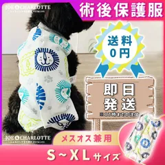 エリザベスカラー 術後ウェア 服 猫 犬 オスメス 去勢避妊 ライオン柄のサムネイル