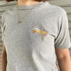 [USA製] 80~90's OLD STUSSY 北斎 バックプリントT グレー　漢字　古着　オールドステューシー