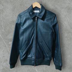 Barassi バラシ ネイビー レザージャケット 46 シングルタイプ - メルカリ