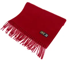ダックス マフラー 無地 ウール/カシミヤ混 フリンジ ブランド 小物 レディース レッド DAKS 【中古】のサムネイル