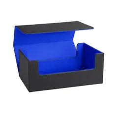 【高級レザー調】マグネットローダー 収納ケース｜35PT用 36枚収納可｜ポケモンカード・遊戯王・MTG対応 ブルー