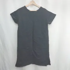 ◇ ⊂ UNITED ARROWS ユナイテッドアローズ 綿 半袖 膝丈 ワンピース サイズ表記なし ブラック レディース E  【1502060038096】