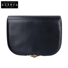 【美品】カルティエ　サファイヤライン　本革クラッチバック　ネイビー　ヴィンテージ Cartier カルティエ サファイアライン ショルダーバッグ