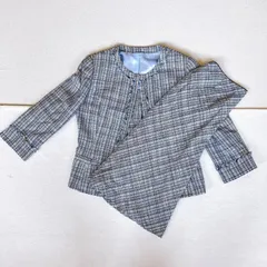 ニューヨーカー NEW YORKER セットアップ スカート ツイード ノーカラージャケット ひざ丈スカート 台形 フリンジ スリットカフス シルク セレモニー フォーマル 上品