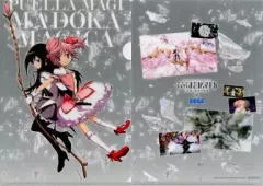 【中古】クリアファイル C5.鹿目まどか＆暁美ほむら(グレー) A4クリアファイル 「劇場版 魔法少女まどか☆マギカ [新編]叛逆の物語」 2014年 セガ＆AGスクエア 遊んで+もらえるまどか☆マギカキャンペーン品