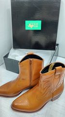 h7419 TEXAS VILLAGE 27.0 本革レザー ウエスタンブーツ ショートブーツ