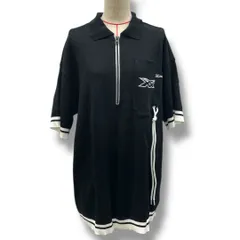 Onitsuka Tiger オニツカタイガー SHORT SLEEVE TOP  ハーフジップ ニットポロシャツ 半袖 ポケット付き 2183B117 黒 白 ブラック ホワイト Sサイズ メンズ 夏 ゴーゴー古着マルイ北千住店 37 No.久北有B9403のサムネイル