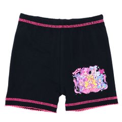 キミとアイドルプリキュア♪ 2分丈スパッツ ブラック 綿混 女児インナー 肌着 黒パン インナー