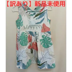 【訳あり　新品未使用】ノースリーブワンピース アンスリウム 100cm