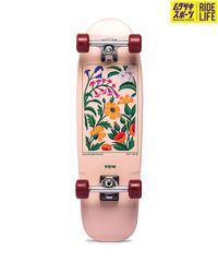 【ムラスポ公式】新品 YOW ヤウ ロング スケートボード コンプリート 28.5inch FLORA CRUISER