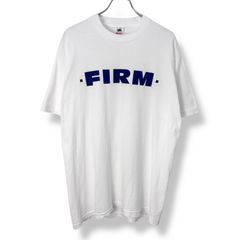 90s FRUIT OF THE LOOM "FIRM" Print T-Shirt Made in USA 【XL】 90年代 フルーツオブザルーム Tシャツ USA製 アメリカ製 シングルステッチ ホワイト 白 企業系