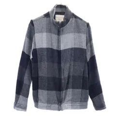 ステファンシュナイダー スタンドカラー ウール100％ チェック柄 ジップジャケット 3 グレー系 STEPHAN SCHNEIDER メンズ 【中古】  【230222】のサムネイル
