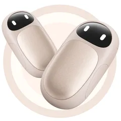 【2025新登場】 HAGOOGI 充電式カイロ 2秒急速発熱 3階段温度調節 【小型 超軽量 マグネット 分離式設計】 電気カイロ 2個セット 6000mAh クリスマスプレゼント 最大14時間連続使用 持ち運びやすい 5V/2A急速充電 繰り返し利用