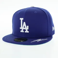 ニューエラ NEW ERA 大谷翔平 サイン 刺繍入り LosAngeles Dodgers ロサンゼルス ドジャース キャップ 帽子 ブランド古着ベクトル 中古▲■250424