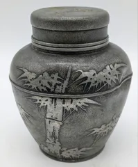 中国美術 茶道具 錫製 茶葉入れ 點銅 古錫製 六角大茶入茶壷 61geWMxTznL._UF350,350_QL50_.jpg