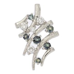 0.35ct/FD:0.3ct/カラーチェンジ アレキサンドライト・ダイヤモンド ペンダントトップ/Pt900-5.8g/プラチナ/プレゼント/記念日【♀】【N】【レディース】★■582035【中古】
