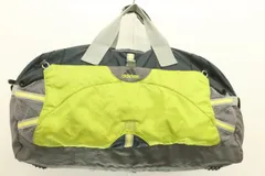【中古】 adidas メンズボストンバッグ -- ボストンバッグ adidas -- 紺 ネイビー 黄緑 イエローグリーン ロゴ