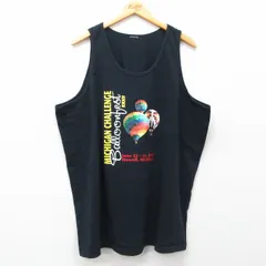 XL/古着 ビンテージ タンクトップ メンズ 00s ミシガン 気球 大きいサイズ クルーネック 黒 ブラック 25jun21 中古