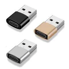 USB2.0 to USB Type C 変換アダプタオス－メス 1cm /USB A M-USB2.0 CF OTG アダプタ　タイプＣ周辺機器用
