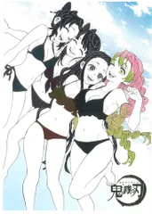 鬼滅の刃　箔押しイラストカード　女性キャラ　水着 鬼滅の刃 原画展 箔押しイラストカードコレクション 竈門禰豆子