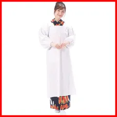 【特売】[ニシキ] 割烹着 白 フォーマル 和装用 【選べる丈 120cm/100cm/85cm】 着物でも安心 ロング丈 綿ポリ ポケット付き レディース 冠婚葬祭 袖付きエプロン
