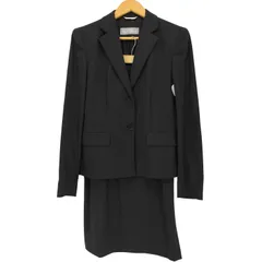 マックスマーラ MAX MARA イタリア製 銀タグ ウール混 2Bテーラードジャケット＆タイトスカート セットアップ レディース  上下38のサムネイル