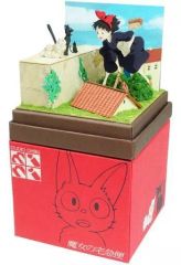 [Used] Plastic Model Kit: Studio Ghibli Mini Kiki's Delivery Service Kiki and Jiji's Family "Miniature Art Kit Studio Ghibli Series" [MP07-125]