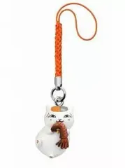 【中古】ストラップ(キャラクター) 3.イカ焼きニャンコ先生 「夏目友人帳 ニャンコ先生徒然根付ストラップ Part2」