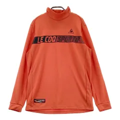 サイズ：L LE COQ GOLF ルコックゴルフ  長袖ハイネックTシャツ  オレンジ系 [240101364920]# ゴルフウェア メンズ ストスト