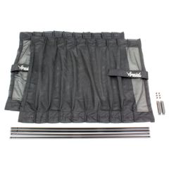 車用 日よけ スタイリッシュカーテン メッシュタイプ メルテック(meltec) 2枚入り Lサイズ 窓枠高さ45~53cm Meltec C-ML