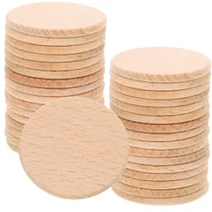 新品 iplusmile 木材チップ 木片 円形 50個 板 木材 丸い 38mm 天然木 ラウンドウッドチップ DIY 木製スライス 無地 未完成 木製コースター DIY 手芸 絵画 手芸用 工芸品 デコレーション 装飾品