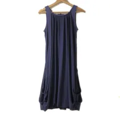 ANAYI(アナイ) ワンピース サイズ38 M レディース - ネイビー ノースリーブ/ひざ丈