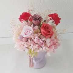 Handmade ドライフラワーブリキ缶のアレンジメントdustypink‥ - メルカリ