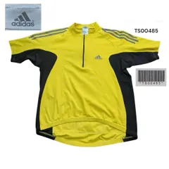 TS00485　00s adidas 古着サイクルジャージ半袖Tシャツ L万国旗   TS00485