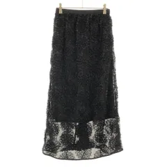 Torrazzo Donna トラッゾドンナ 25SS エンブロイダリーチュールスカート 6259-483 ブラック Fのサムネイル