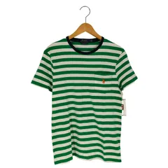ポロラルフローレン POLO RALPH LAUREN CUSTOM SLIM FIT カスタム スリム フィット ポニー刺繍 ボーダー ポケット Tシャツ メンズ import：S 