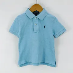 ポロ・ラルフローレン 半袖ポロシャツ ポロマーク トップス シンプル コットン100% ベビー 男の子用 2サイズ ブルー POLO RALPH LAUREN 【中古】