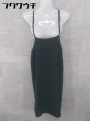 ◇ KBF アーバンリサーチ ノースリーブ 膝丈 キャミソールワンピース サイズ1 ブラック レディース 【中古】 【1101270007702】