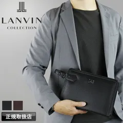 新品ランバン バッグ クラッチバッグ メンズ ブランド ランバンコレクション LANVIN COLLECTION セカンドバッグ メンズポーチ マキシム 280221 ビジネス ビジカジ 結婚式 冠婚葬祭 通勤 牛革 レザー 本革 軽量 正規品 正規販売店