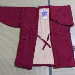 職人手作り 久留米はんてん（赤）綿入り・長袖 日本製